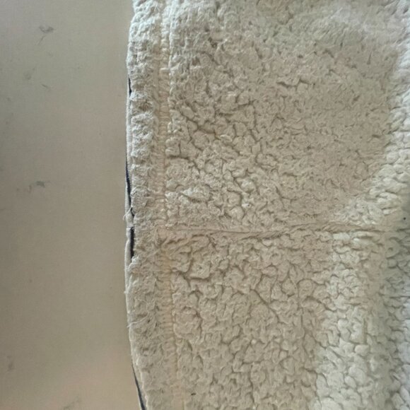 O'Neil Vertica Navy and White  Stripe Front Zipper Hoodie, Sherpa Lined, XS - Picture 5 of 6